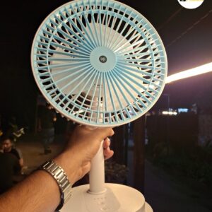 Dp 7627 (rechargeable Portable Usb Fan With Led Light) 4000mah