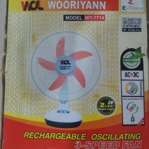 wooriyan 14 inch rechargeable fan